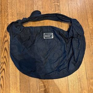 Marc by Marc Jacobs Black Quilted Knot-Shoulder Messenger Bag